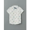 LCW Kids Ekru Papyonlu Erkek Çocuk Gömlek ve Şort 2li