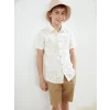 LCW Kids Haki Desenli Erkek Çocuk Gömlek ve Şort