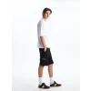 XSIDE Siyah Standart Kalıp Erkek Şort