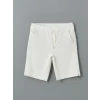 LCW Vision Ekru Beli Lastikli Dokulu Erkek Çocuk Şort
