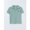 LCW Kids Yeşil Polo Yaka Erkek Çocuk Tişört