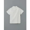 LCW Kids Beyaz Basic Cepli Erkek Çocuk Poplin Gömlek