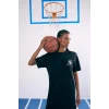 Defacto B9962 Siyah DeFactoFit NBA Los Angeles Lakers Oversize Geniş Kalıp Kısa Kollu Pike Midi Elbise