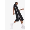 Defacto B9962 Siyah DeFactoFit NBA Los Angeles Lakers Oversize Geniş Kalıp Kısa Kollu Pike Midi Elbise