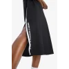 Defacto B9962 Siyah DeFactoFit NBA Los Angeles Lakers Oversize Geniş Kalıp Kısa Kollu Pike Midi Elbise