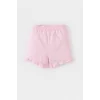 Defacto E0722 Pembe Kız Bebek 2li Takım Baskılı Kısa Kollu Tişört Beli Lastikli Şort