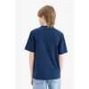 Defacto E0183 Lacivert Erkek Çocuk Bisiklet Yaka Baskılı Kısa Kollu Tişört