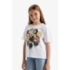 Defacto E4411 Beyaz Kız Çocuk Harry Potter Relax Fit Bisiklet Yaka Kısa Kollu Tişört