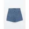 LCW Jeans Indigo Bermuda Fit Kadın Jean Şort