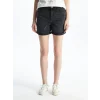 LCW Jeans Siyah Bermuda Fit Kadın Jean Şort