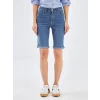LCW Jeans Indigo Normal Bel Bermuda Fit Kadın Jean Şort