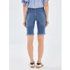 LCW Jeans Indigo Normal Bel Bermuda Fit Kadın Jean Şort