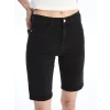 LCW Jeans Siyah Bermuda Fit Kadın Jean Şort