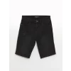 LCW Jeans Siyah Skinny Fit Erkek Jean Şort
