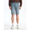 LCW Jeans Gri Slim Fit Erkek Jean Şort