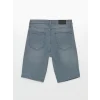 LCW Jeans Gri Slim Fit Erkek Jean Şort