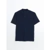 LCWAIKIKI Classic Lacivert Polo Yaka Kısa Kollu Pike Erkek Tişört