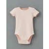LCW baby Ekru Bisiklet Yaka Kız Bebek Çıtçıtlı Bodysuit 2li