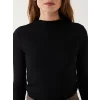 LCW Modest Siyah Dik Yaka Kadın Body