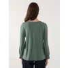 LCW Grace Yeşil Bisiklet Yaka Dantel Detaylı Kadın Bluz