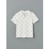 LCW Kids Ekru Polo Yaka Erkek Çocuk Tişört