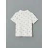 LCW Kids Ekru Polo Yaka Erkek Çocuk Tişört