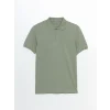 LCWAIKIKI Classic Yeşil Polo Yaka Kısa Kollu Pike Erkek Tişört