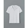 LCWAIKIKI Classic Beyaz Polo Yaka Kadın Tişört