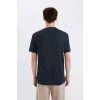 Defacto D5578 Lacivert %100 Pamuk Regular Fit Bisiklet Yaka Baskılı Kısa Kollu Tişört