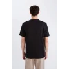 Defacto E1329 Siyah %100 Pamuk Regular Fit Bisiklet Yaka Baskılı Kısa Kollu Tişört