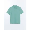 LCWAIKIKI Classic Yeşil Polo Yaka Kısa Kollu Pike Erkek Tişört