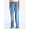 XSIDE Mavi Beli Lastikli Wideleg Kadın Jean Pantolon