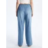 XSIDE Mavi Beli Lastikli Wideleg Kadın Jean Pantolon