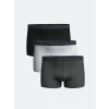 LC WAIKIKI Antrasit Standart Kalıp Pamuklu Esnek Erkek Boxer 3lü