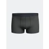 LC WAIKIKI Antrasit Standart Kalıp Pamuklu Esnek Erkek Boxer 3lü