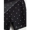 LCW Kids Siyah Beli Lastikli Puantiyeli Kız Çocuk Şort Etek