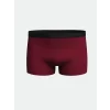 LC WAIKIKI Bordo Standart Kalıp Pamuklu Esnek Erkek Boxer 3lü