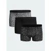 LC WAIKIKI Siyah Standart Kalıp Pamuklu Esnek Erkek Boxer 3lü