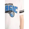 Defacto E4840 Beyaz Erkek Çocuk NBA Orlando Magic Bisiklet Yaka Kısa Kollu Tişört