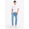 Defacto E7436 Mavi Pedro Slim Fit Dar Kalıp Normal Bel Dar Paça Jean Pantolon