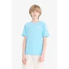 Defacto E0102 Mavi Erkek Çocuk Bisiklet Yaka Baskılı Kısa Kollu Tişört