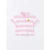 LCW Kids Pembe Polo Yaka Kısa Kollu Kız Çocuk Tişört