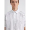 Mavi 0211576-70096 Çizgili Gri Gömlek
