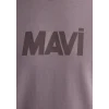 Mavi 066846-89596 Mavi Logo Baskılı Kahverengi Tişört