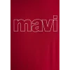 Mavi 065781-34535 Mavi Logo Baskılı Kırmızı Tişört