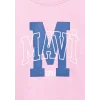 Mavi 7610276-86953 M Logo Baskılı Pembe Tişört
