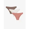 LCW DREAM Pembe Düz Brazilian Külot 3lü Paket