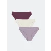 LCW DREAM Mürdüm Baskılı Bikini Külot 3lü Paket