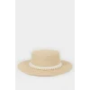 Defacto D8418 Bej Kız Çocuk Hasır Şapka