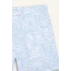 Defacto E0974 Turkuaz Desenli File Astarlı Kısa Boy Deniz Şortu